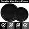 96 Pcs Party Plates, Black Paper Plates and Napkins, Disposable Tableware Set, Party Supplies